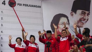 QUICK COUNT PEMILU 2014: PDI-Perjuangan Juara, Golkar Runner Up