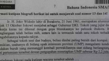 UN SMA/SMK 2014: Pengguna Media Sosial Persoalkan Sosok Jokowi di Soal UN