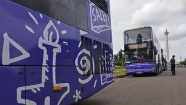 Tarif Reklame Bus di DKI Bergantung Ukuran Kendaraan