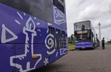 Tarif Reklame Bus di DKI Bergantung Ukuran Kendaraan