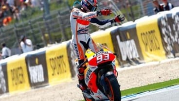 HASIL MOTOGP SPANYOL: Marquez Juara, Rossi Runner Up, Pedrosa-Lorenzo Finish 3-4