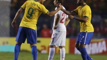 LAGA PERSAHABATAN PIALA DUNIA, Fred Pastikan Kemenangan 1-0 Brasil atas Serbia