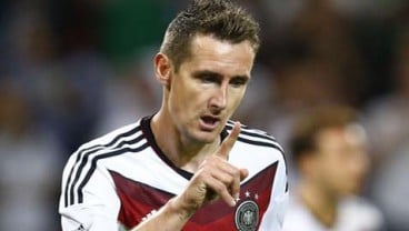 LAGA PERSAHABATAN PIALA DUNIA, Klose Cetak Gol Terbanyak Sepanjang Masa Timnas Jerman