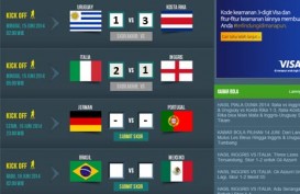 HASIL PIALA DUNIA 2014: Italia vs Inggris 2-1 & Uruguay vs Kosta Rika 1-3, Inggris-Uruguay Saling Bunuh untuk Lolos