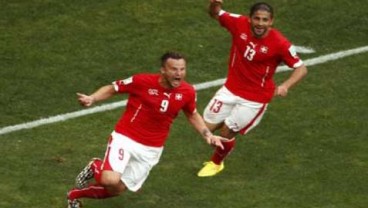 PIALA DUNIA 2014: Swiss Pukul Ekuador, Skor Akhir 2-1