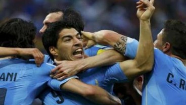 PIALA DUNIA 2014: Inggris Ditekuk Uruguay 1-2, Suarez Semangati Gerard