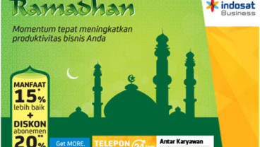 PROMO RAMADAN INDOSAT: PRO-Smart & PRO-Talk Diskon 20% Internet & Telepon selama 16-31 Juli 2014