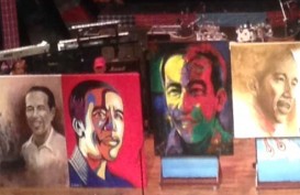 JOKOWI-JK: Sejumlah Seniman Galang Dana, Lukisan Wajah Jokowi Terjual Rp40 Juta