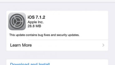 Apple Rilis Update  iOS 7.1.2 dan OS X 10.9.4, Apa Kelebihannya?