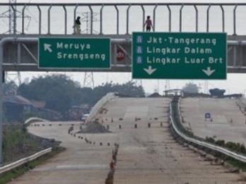 TOL CILEDUG-ULUJAMI: Pengerjaan Rampung. Penggunaan Tunggu Seminggu Lagi