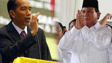 HASIL SURVEI LSI: Jokowi-JK Unggul 47,8%, Prabowo-Hatta 44,2%