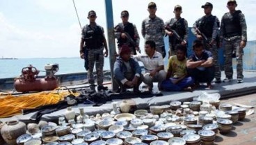 PENCURI HARTA KARUN di Perairan Karang Heluputan Ditangkap