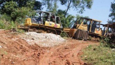 SENGKETA LAHAN: Rumah-Rumah Petani Karawang Dibuldoser