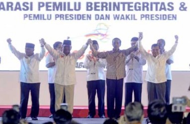 REAL COUNT PILPRES 2014: Prabowo Subianto & Jokowi Duduk Satu Meja