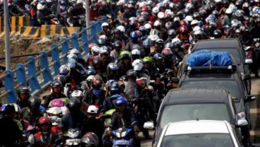 MUDIK LEBARAN 2014: Arus Balik Pemudik Motor Mulai Ramai di Bakauheni