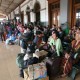 LEBARAN 2014: H+3,  Stasiun Gambir Masih Berangkatkan Pemudik