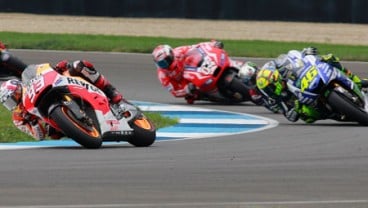 HASIL MOTOGP AS: Marquez Juarai Indianapolis, Lorenzo-Rossi Finish 2-3