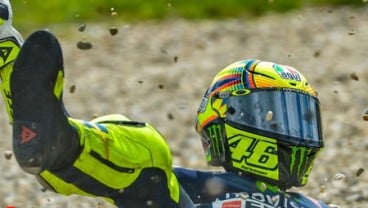 MOTOGP CEKO:  Rossi  Start posisi 7, setelah terjatuh dan Jadi Pebalap Tercepat di Latihan 4