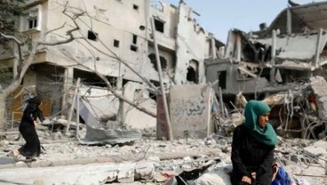KRISIS GAZA: Rubble Bucket Challenge Versus Ice Bucket Challenge