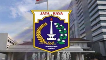 Fasad Gedung Balai Kota DKI Blok G Runtuh