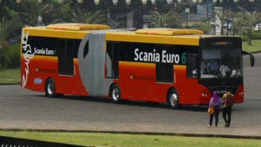 Bus Trans Jabodetabek Rute Ciputat-Blok M-Ciputat Mulia Diuji Coba