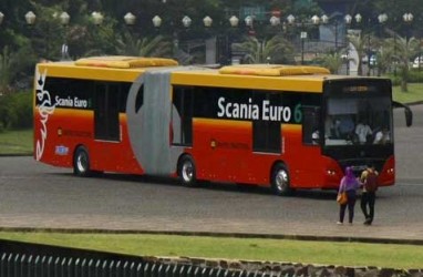 Bus Trans Jabodetabek Rute Ciputat-Blok M-Ciputat Mulia Diuji Coba