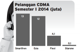 Data Bisnis: Jumlah Pelanggan CDMA Semester I/2014