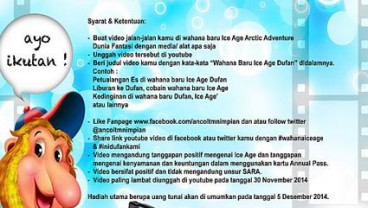 Yuk, Ikut Lomba Video Ice Age Dufan