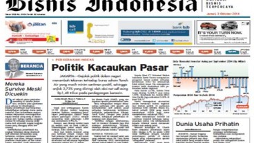 BISNIS INDONESIA Edisi Cetak Jumat (03 Oktober 2014): Seksi Utama