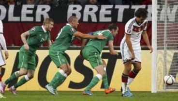 KUALIFIKASI PIALA EROPA 2016: Jerman Ditahan Imbang Irlandia Skor Akhir 1-1, Der Panzer di Peringkat 3