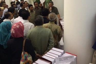 SBY Serahkan Ribuan Buku Dokumentasi 10 Tahun Pemerintahannya