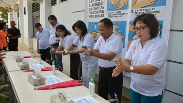 Wagub Sulut Sosialisasi Pola Hidup Sehat Cuci Tangan Pakai Sabun