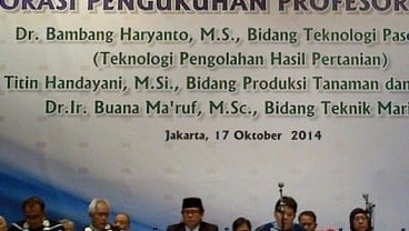 BPPT Kukuhkan Tiga Profesor Riset Baru