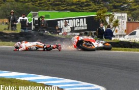 MOTOGP AUSTRALIA:  Rossi Juara, Lorenzo Runner-up, Marquez terjatuh