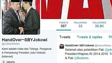 PELANTIKAN JOKOWI: 270-an Akun Twitter Pendukung  Siap-siap Berkicau