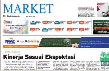 Headline Bisnis Indonesia Senin (3/11/2014) Seksi Market
