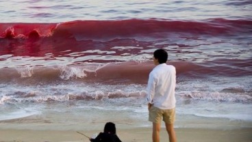 Ombak Warna Merah Ini Bikin Geger Warga China