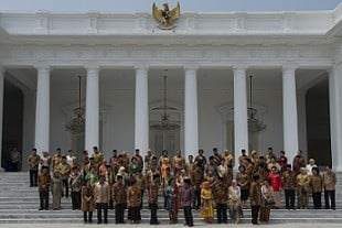 Menteri Kabinet Kerja Berkumpul di Rapimnas Kadin