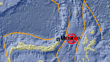 Gempa 5,7 SR Guncang Bitung Sulawesi Utara