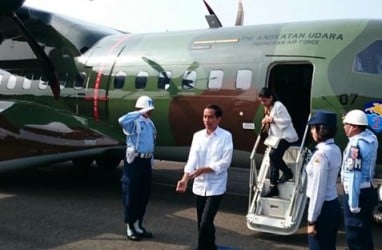 LONGSOR BANJARNEGARA: Kunjungi Korban, Jokowi  Mendarat di Cilacap
