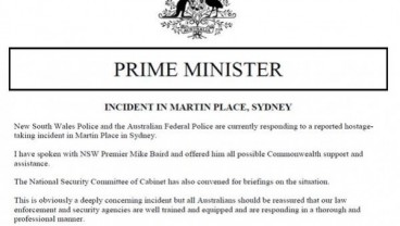 ISIS SANDERA WARGA AUSTRALIA: Ini Pernyataan Tony Abbott