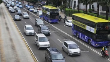 MOTOR DILARANG DI THAMRIN: Waduh, Bus Tingkat Gratis Tak Beroperasi