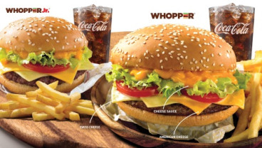 Burger King Perkenalkan Menu Triple Cheese Whopper