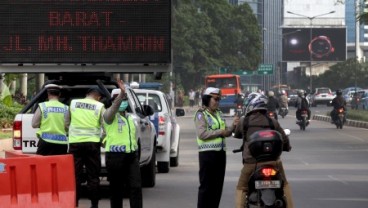 90% Pemotor Patuhi Larangan Melintas di Thamrin-Bundaran HI