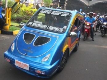Ini Dia 2 Mobil Tenaga Surya Buatan Pelajar SMK Muhammadiyah Malang