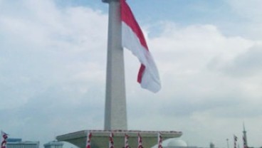 HARI BELA NEGARA: Bendera 2.250 Meter Persegi Dikibarkan di Monas