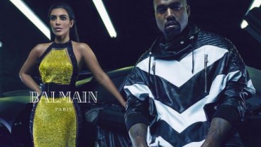 Kim Kardashian dan Kanye West Bintangi Iklan Terbaru Balmain