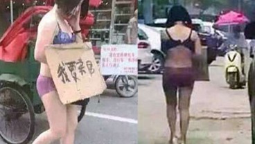 Ditunduh Selingkuh, Istri Diarak Keliling Kota Setengah Telanjang
