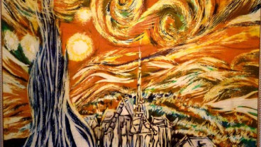 Lukisan Van Gogh Direproduksi Jadi Batik