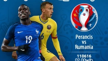 Prancis Pasang Kekuatan Penuh Lawan Rumania